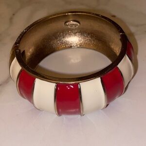 Amrita Singh Red/White Spring Cuff Bracelet
